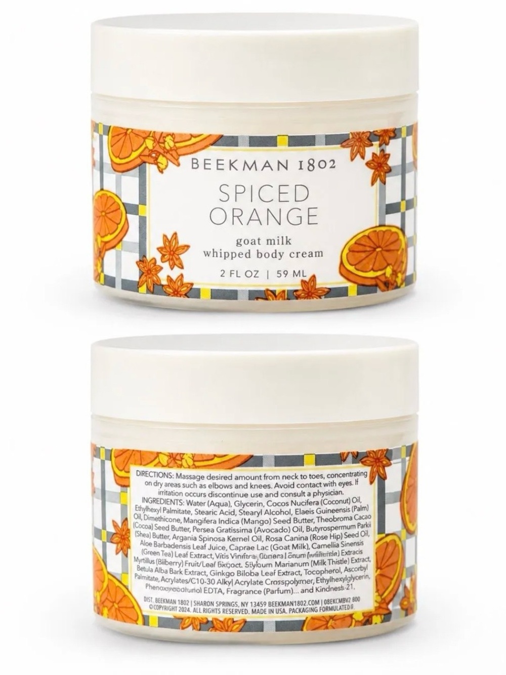 Beekman 1802 Spiced Orange Whipped Body Cream - Orange